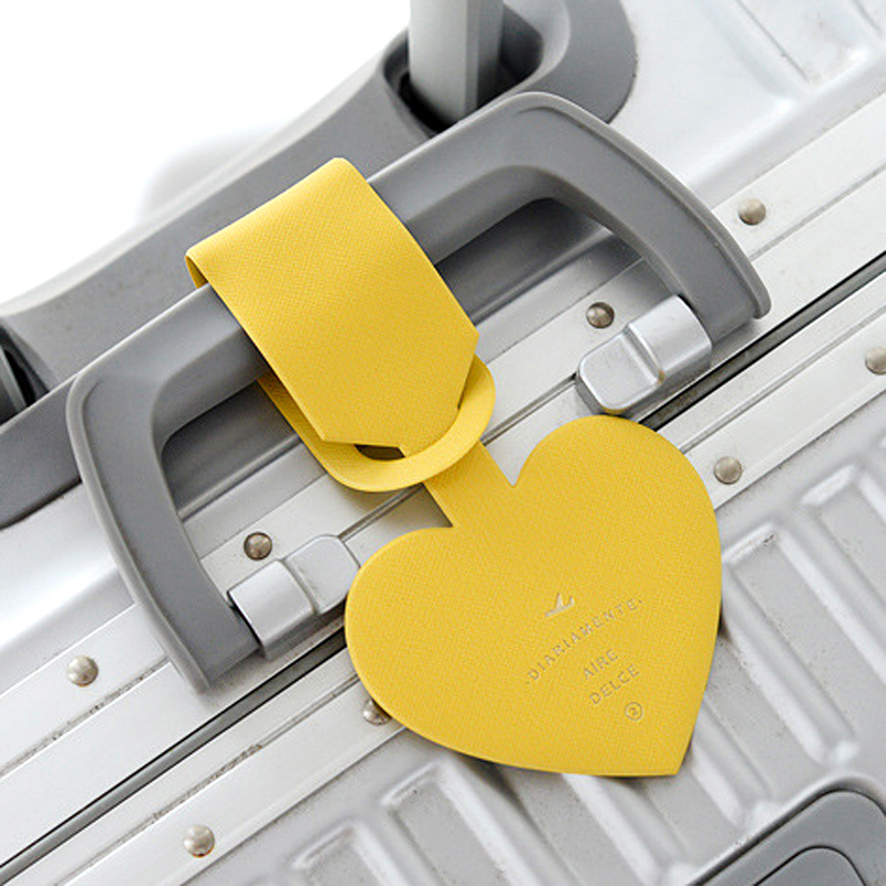 Simple Heart Shape Leather Lug - Travel Accessories Bag For Women review and price