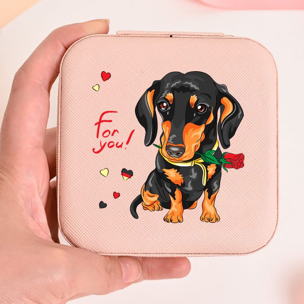I Love Dachshunds Print Jewell - Travel Jewellery & Accessories Organiser review and price